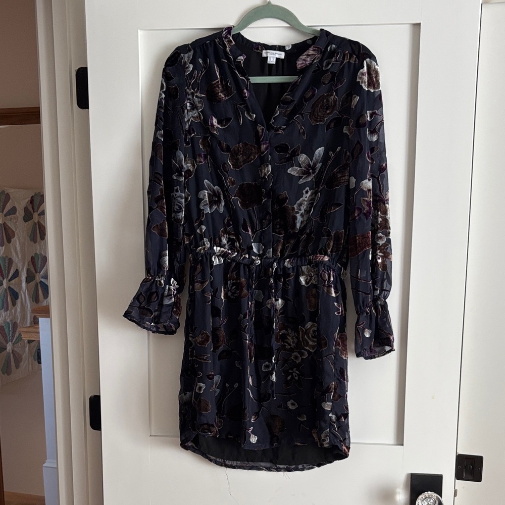 Carolina Belle Dark Floral Long Sleeve Dress